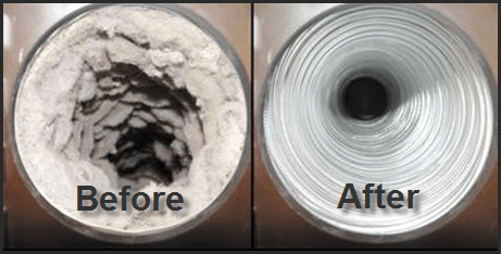 Vent Cleaning Before and After